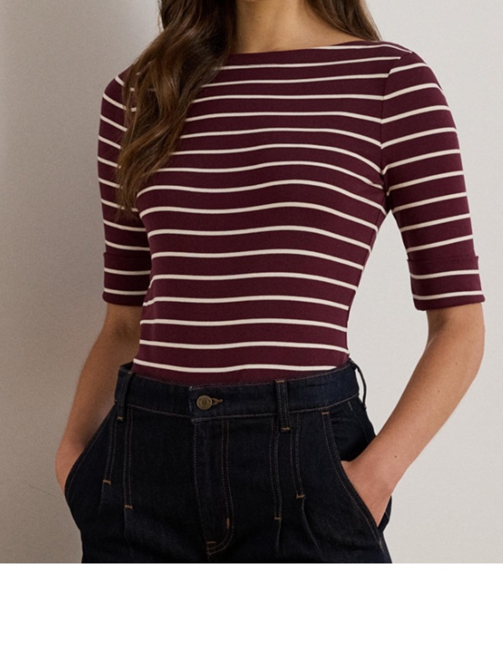 Ralph Lauren boat neck tee